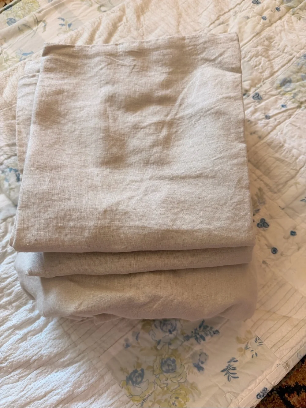 Quince King European Linen Duvet Cover Set Sand